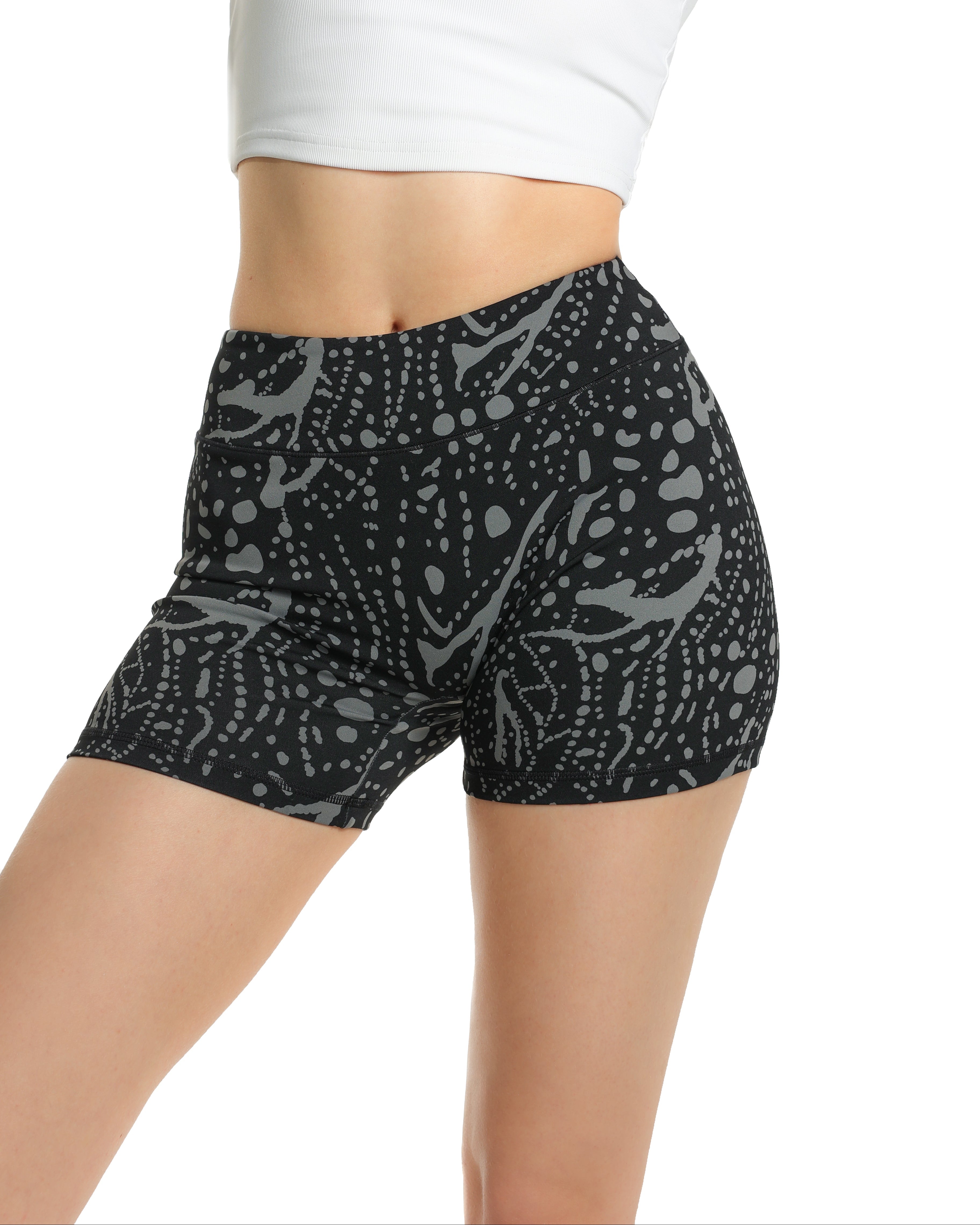 Gray Paint Shorts