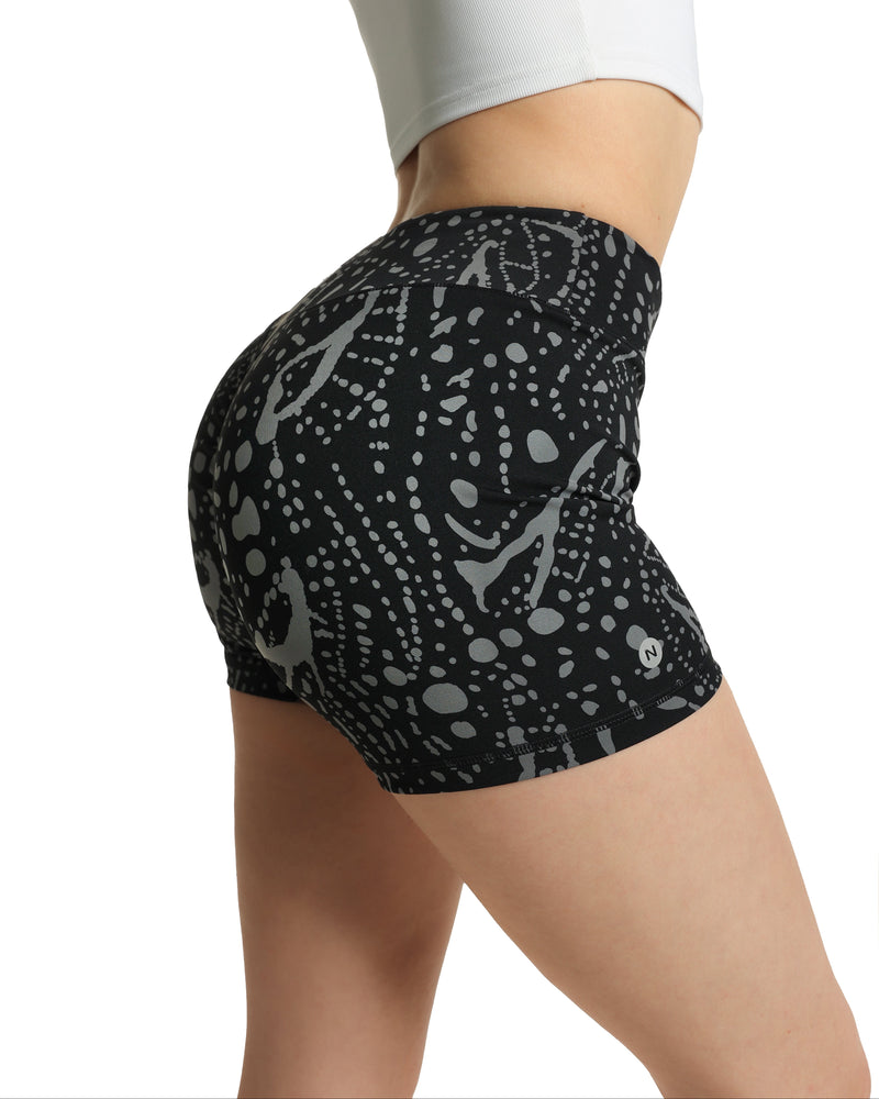 Gray Paint Shorts