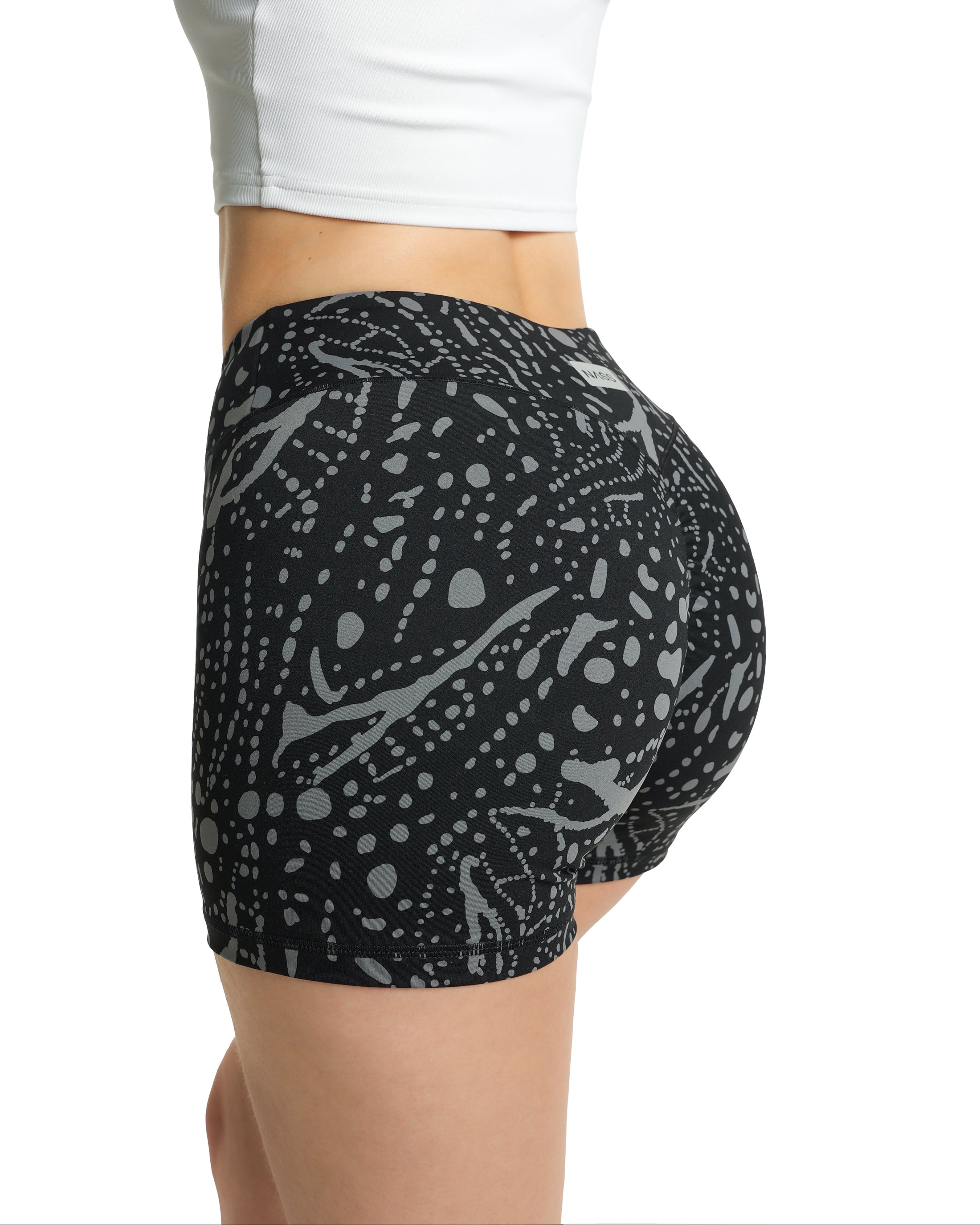 Gray Paint Shorts