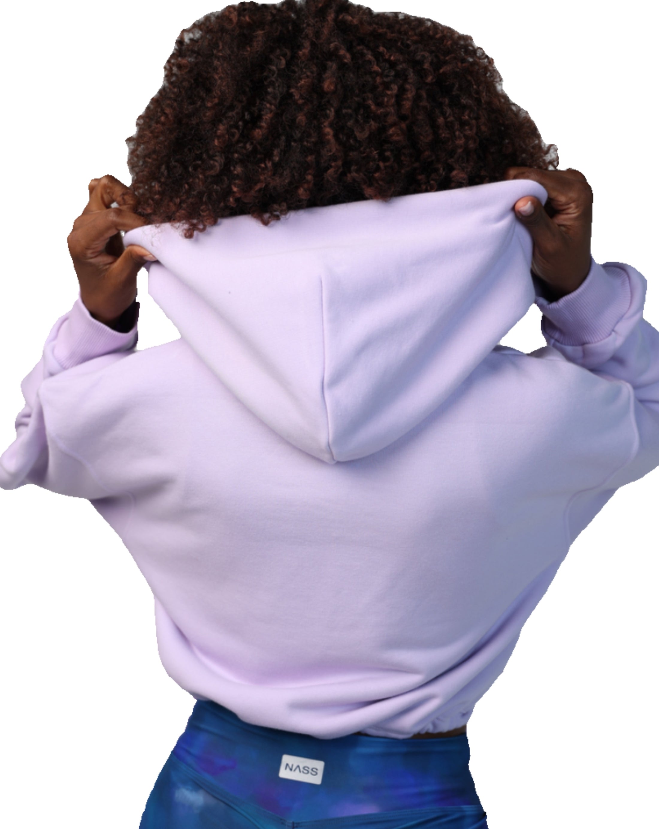 Felpa con cappuccio lavanda