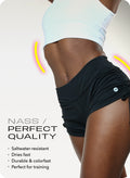 Solid Black Shorts
