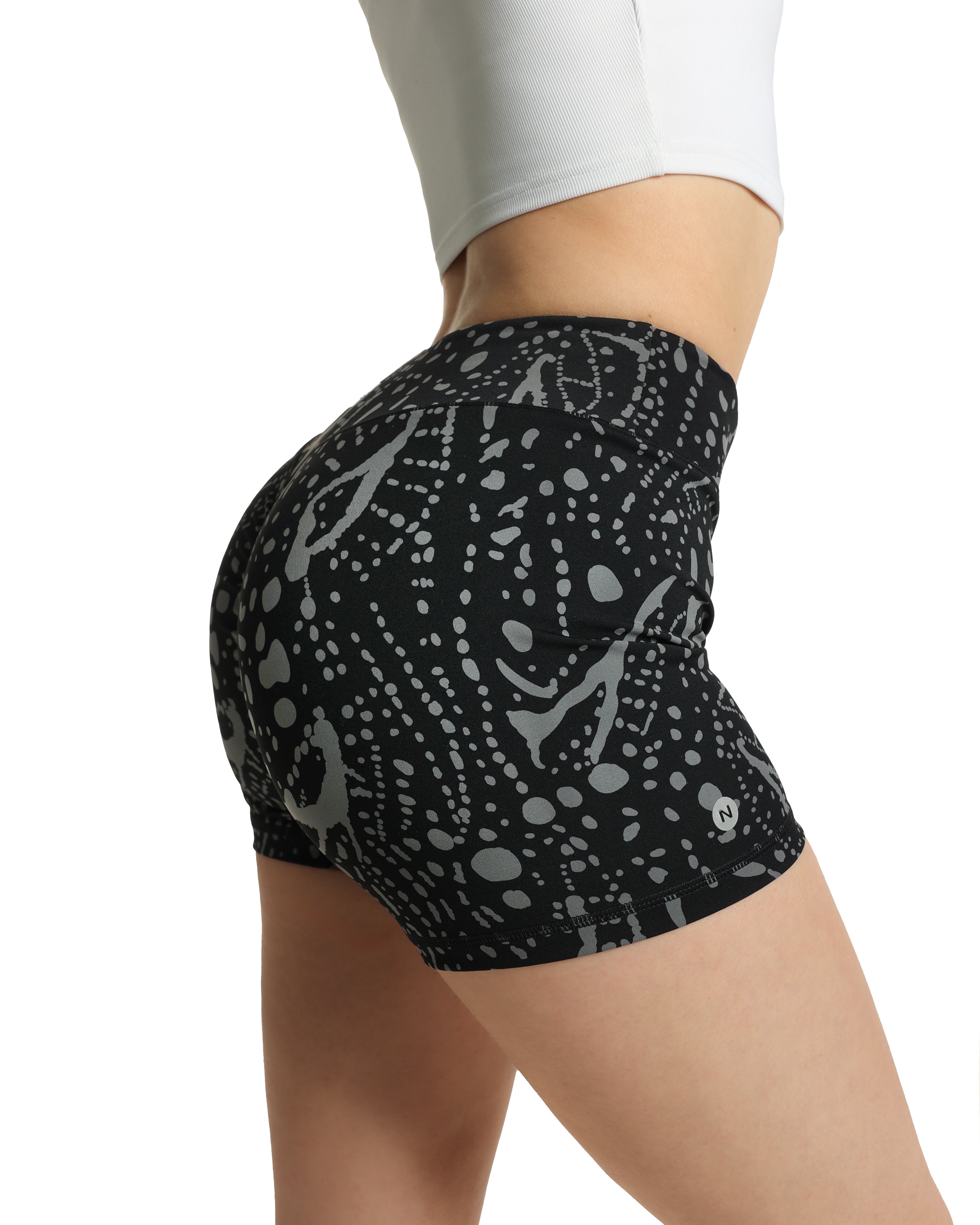 Gray Paint Shorts