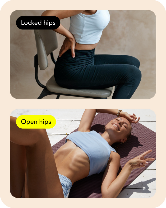Your hips aren't stiff because you're inflexible. They're stiff because you sit.