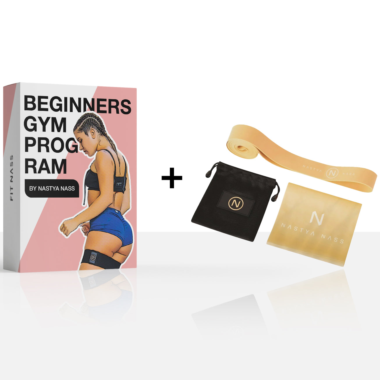Beginners Gym Program with Stretching Band Set